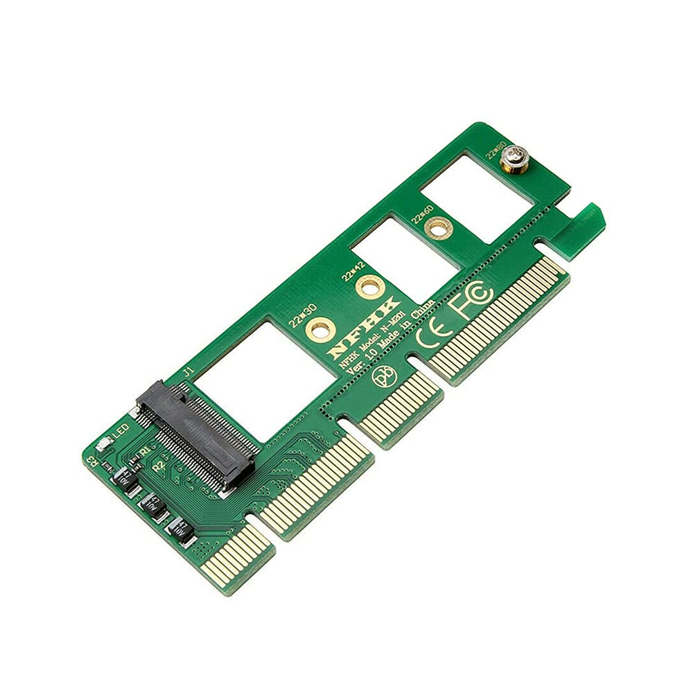  [AUSTRALIA] - Acxico 1Pcs M.2 NGFF to Desktop PCIe x4 x8 x16 NVMe SATA Dual SSD PCI Express Adapter Card