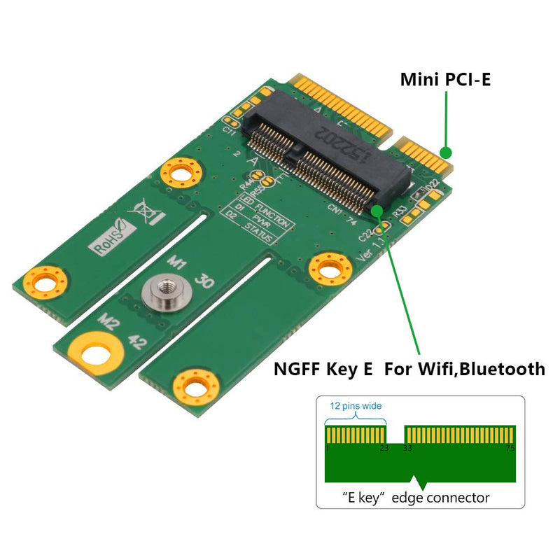  [AUSTRALIA] - HLT M.2 (NGFF) to mPCIe (PCIe+USB) Adapter