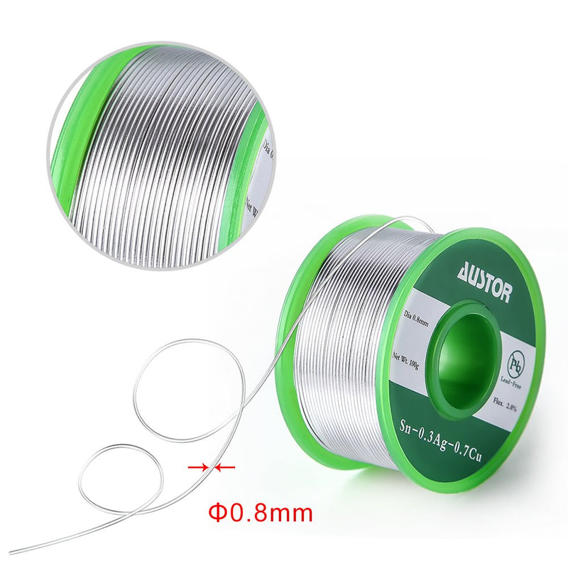  [AUSTRALIA] - AUSTOR 0.8mm Lead Free Solder Wire with Rosin Core