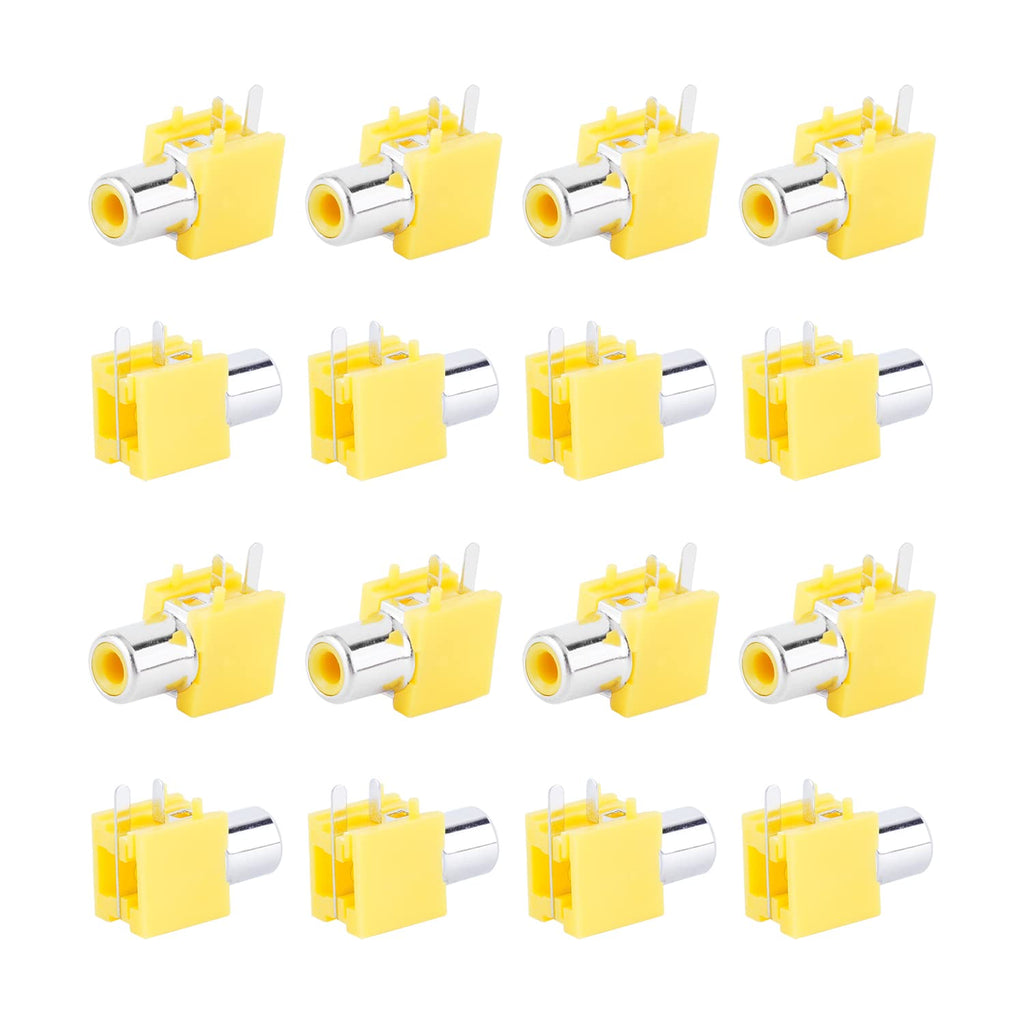  [AUSTRALIA] - Fielect 30Pcs RCA Female Jack 2 Pin PCB Mounted 1 RCA Female Video Socket Connector Stereo Audio Video Jack AV Concentric Outlet