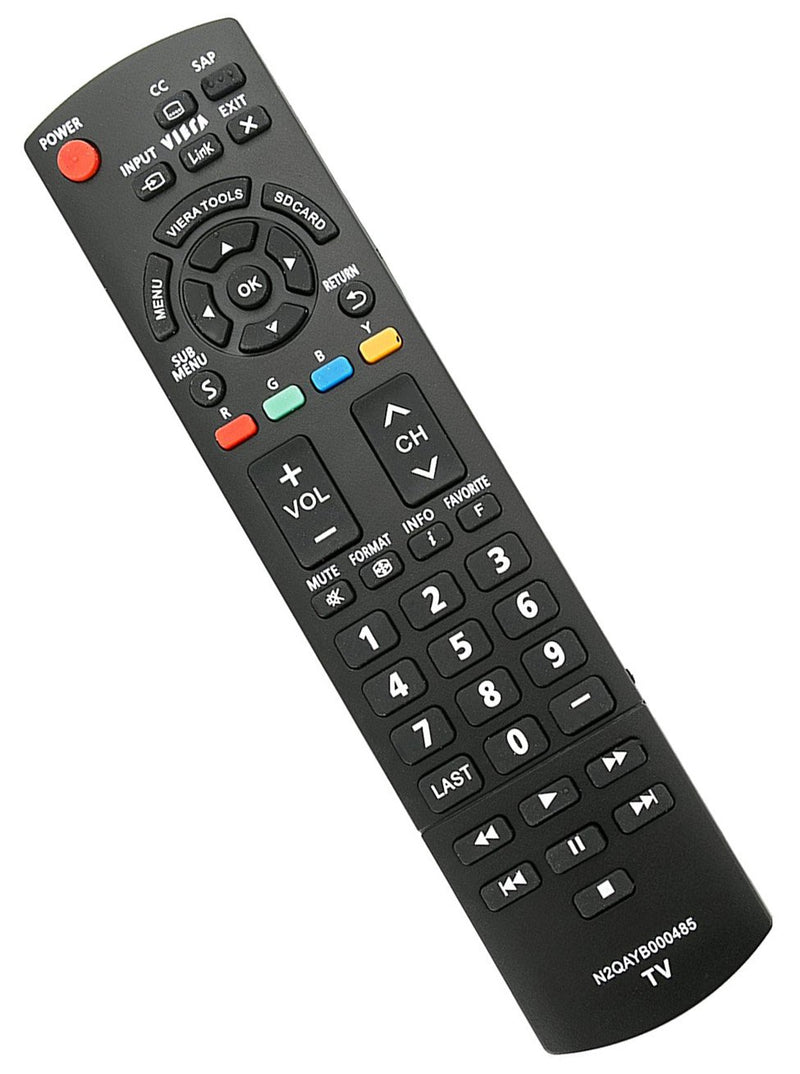 New N2QAYB000485 Remote for Panasonic TV tc-p50c2 TC-L37U22 TC-L37X2 TC-L42D2 TC-L42U22 TC-L42U25 TC-P42C2 TC-P42S2 TC-P42U2 TC-P46C2 TC-P46S2 TC-P50C2 TC-P50S2 TC-P50U2 TC-P50X2 TC-P54S2 - LeoForward Australia