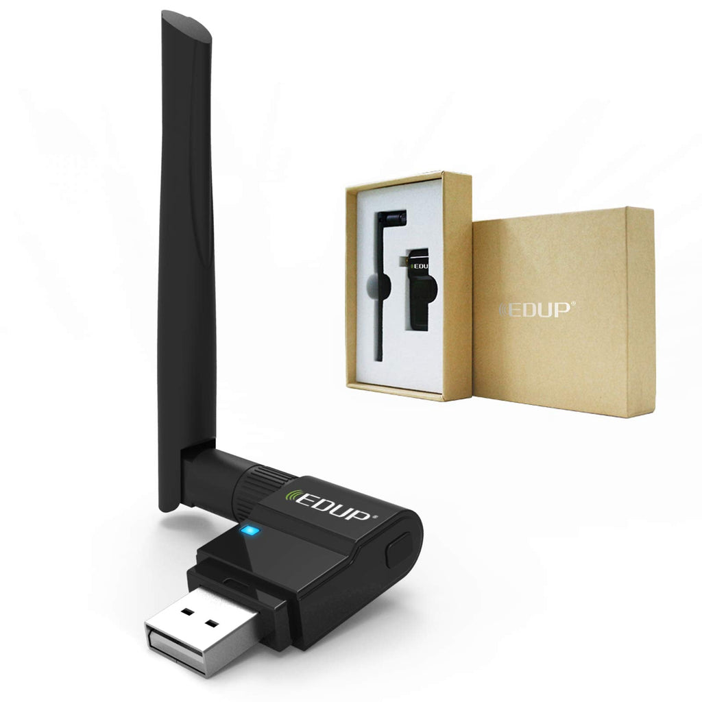  [AUSTRALIA] - EDUP USB WiFi Adapter Dual Band Wireless Network Adapter 802.11 AC 2.4G/5G USB Wi-Fi Dongle with Extender Antenna Compatible with Windows XP/Vista /7/8.1/10, Mac OS X 10.7-10.15
