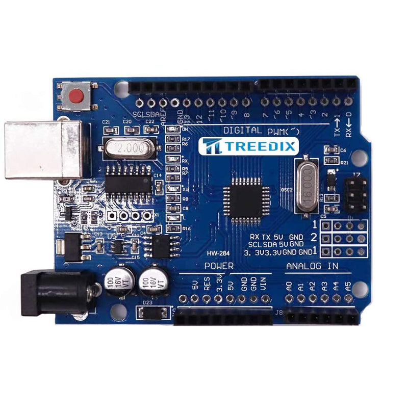  [AUSTRALIA] - Treedix ATmega328P CH340 Development Board Compatible with Arduino UNO R3 Board Kit for Starter with Cable