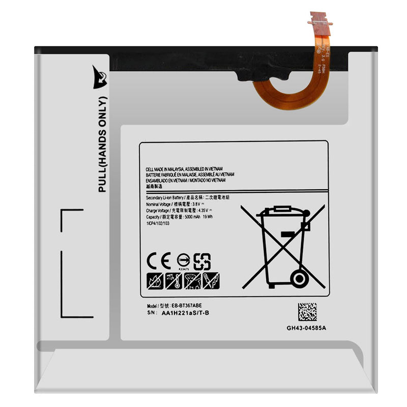  [AUSTRALIA] - Replacement Battery EB-BT367ABA for Sprint Samsung Galaxy Tab A 8.0 SM-T387P Battery EB-BT367ABE Free Adhesive Tool