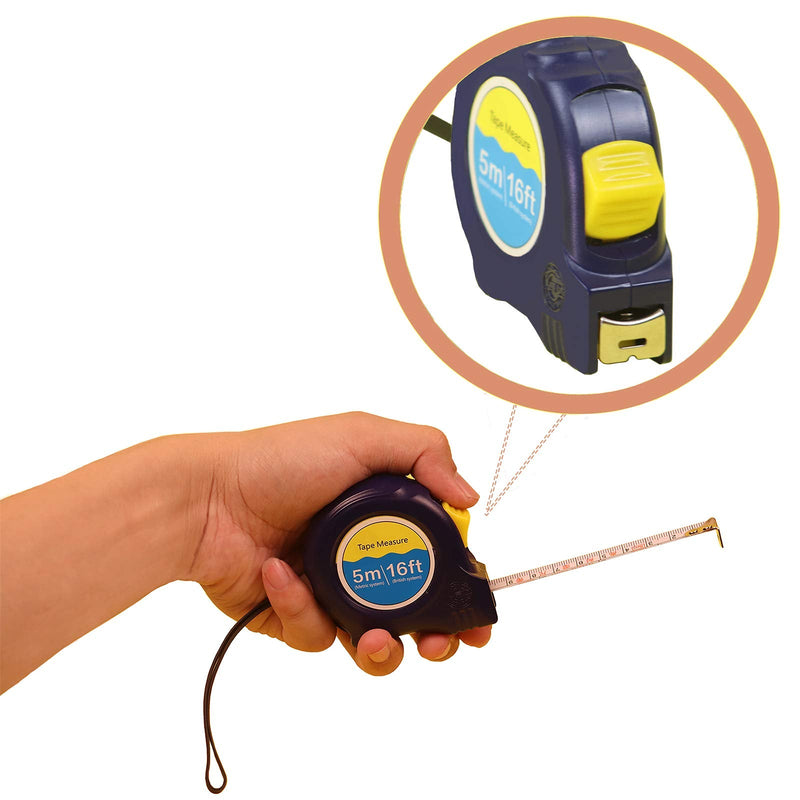  [AUSTRALIA] - 3 Pack Tape Measures Include 16 ft (5 m) Flexible Steel Tape Measure, 60 inch (1.5 m) Pink Tape Measure for The Hostess and High-Definition Scale Tape for Tailors.