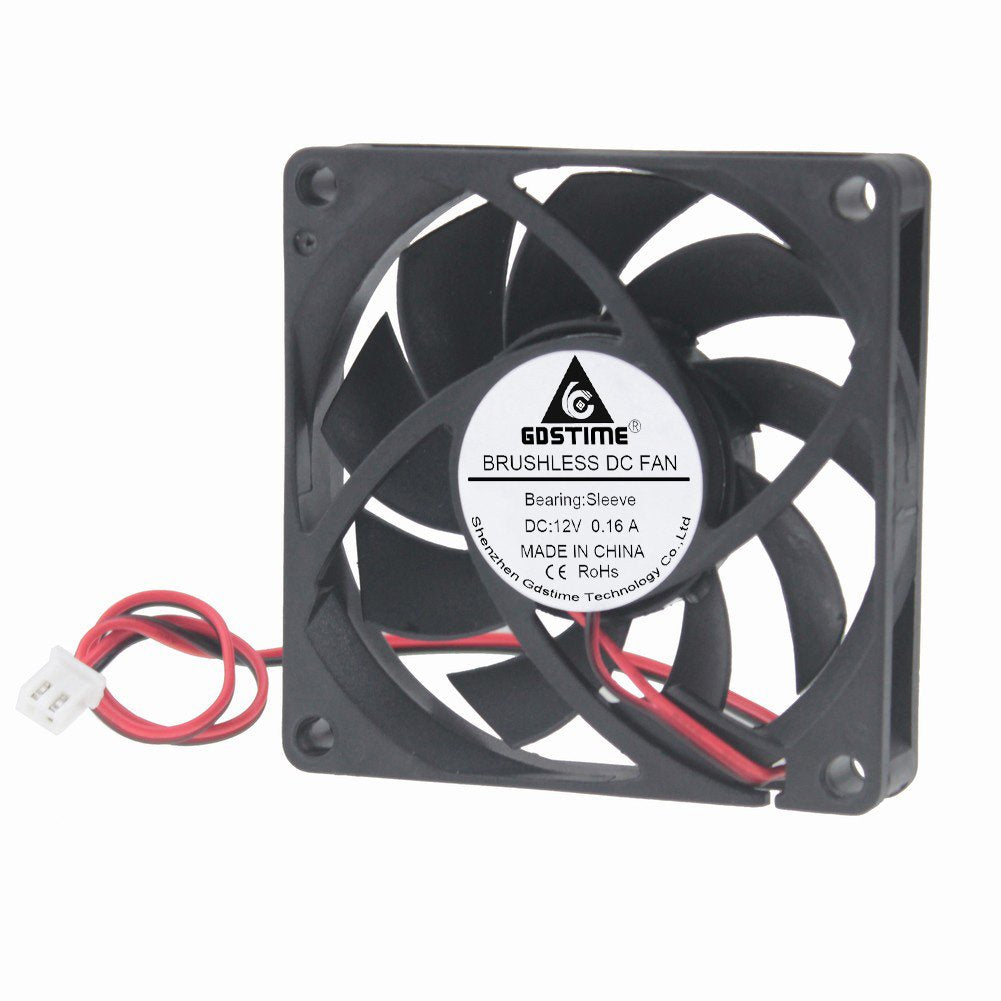  [AUSTRALIA] - GDSTIME 70mm x 70mm x 15mm 12v Brushless DC Cooling Fan