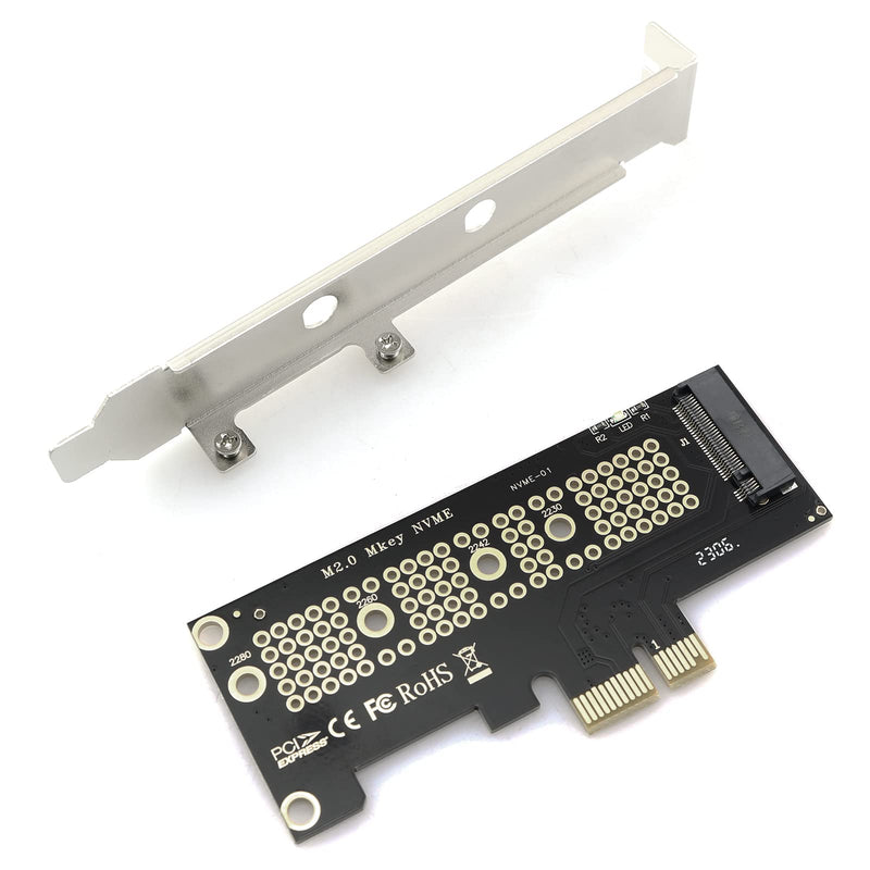  [AUSTRALIA] - Lind Kitchen PCIE to M.2 Riser Card PCIE-EX1 NVME to PCI-E 4.0 Low Profile PCI-E 3.0 x1 Lane to M.2 NGFF M-Key SSD Nvme AHCI PCI Express Adapter Card