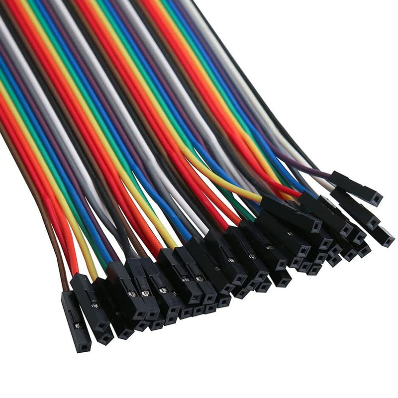  [AUSTRALIA] - MMOBIEL 120 Pcs Multicolored Dupont Breadboard Jumper Wires 40-pin M/F, 40-pin M/M, 40-pin F/F Ribbon Cables Kit Compatible with DIY Arduino, Raspberry Pi 2 3 4 Projects, Length 20cm / 8 Inch