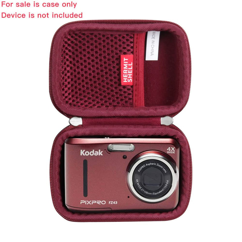  [AUSTRALIA] - Hermitshell Hard Travel Case for Kodak PIXPRO Friendly Zoom FZ43-BK/Kodak PIXPRO Friendly Zoom FZ53-BK 16MP Digital Camera (Wine Red) Wine Red