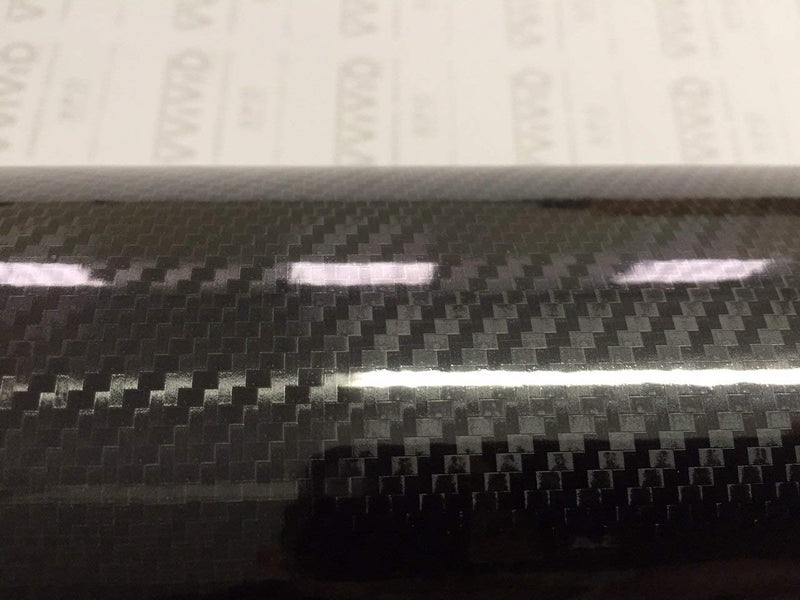  [AUSTRALIA] - VVIVID Epoxy High Gloss Black Carbon Vinyl Automotive Wrap Film DIY Easy to Install No Mess (1/2ft x 5ft) 1/2ft x 5ft