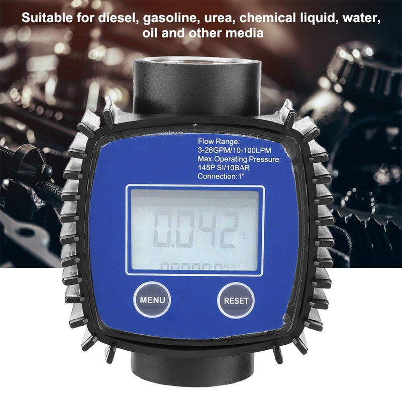 Jadeshay Diesel Flow Meter,Digital Display High Accuracy Water Diesel Flow Meter Flowmeter 1in Internal Thread - LeoForward Australia