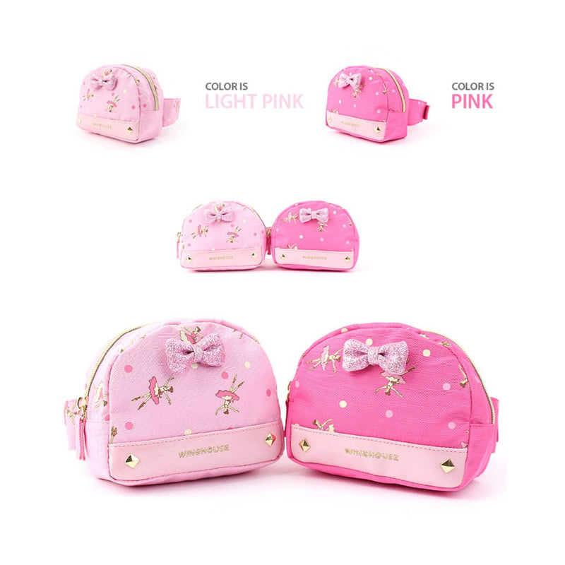 Waist Fanny Hip Pack Bag Bum Bag for Kids, Children, Girls (Wing Girls Daine - Pink) Wing Girls Daine - Pink - LeoForward Australia