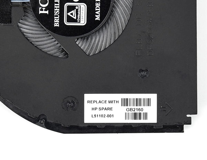  [AUSTRALIA] - CPU Cooling Fan for HP Pavilion X360 14m-dh 14-dh 15-dq Series, 14m-dh1003dx 14m-dh0003dx 14-dh1036tx 14-dh1035tx 15-dq0953cl 15-dq1052nr Series Laptop TPN-W139 TPN-W140 P/N: L51100-001 L51102-001