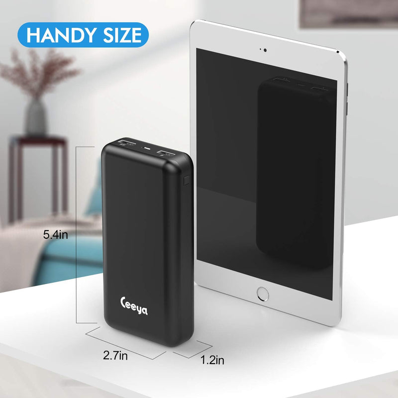  [AUSTRALIA] - Ceeya Portable Charger 26800mAh Power Bank,Battery Phone Charger with 2 outlets & LED Display,Cell Phone External 5V Battery Pack Compatible with iPhone,Smartphones and More.(USB-C for Input ONLY)