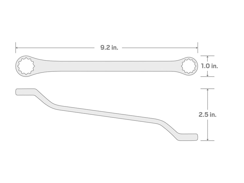 TEKTON 13 x 15 mm 45-Degree Offset Box End Wrench | WBE24313 Metric - LeoForward Australia
