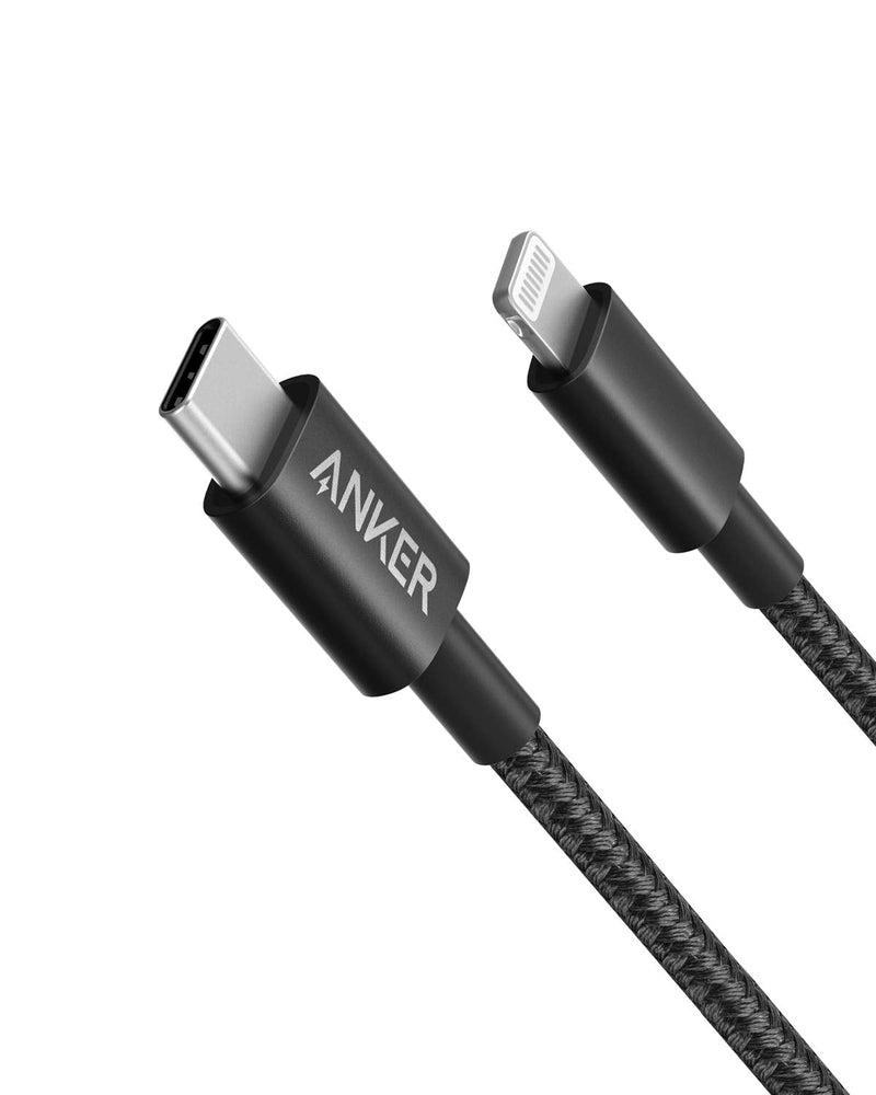  [AUSTRALIA] - Anker New Nylon USB-C to Lightning Charging Cord for [3.3ft MFi Certified] for iPhone 13 13 Pro 12 Pro Max 12 11 X XS XR 8 Plus, AirPods Pro, Supports Power Delivery (Black) 3.3ft Black 1