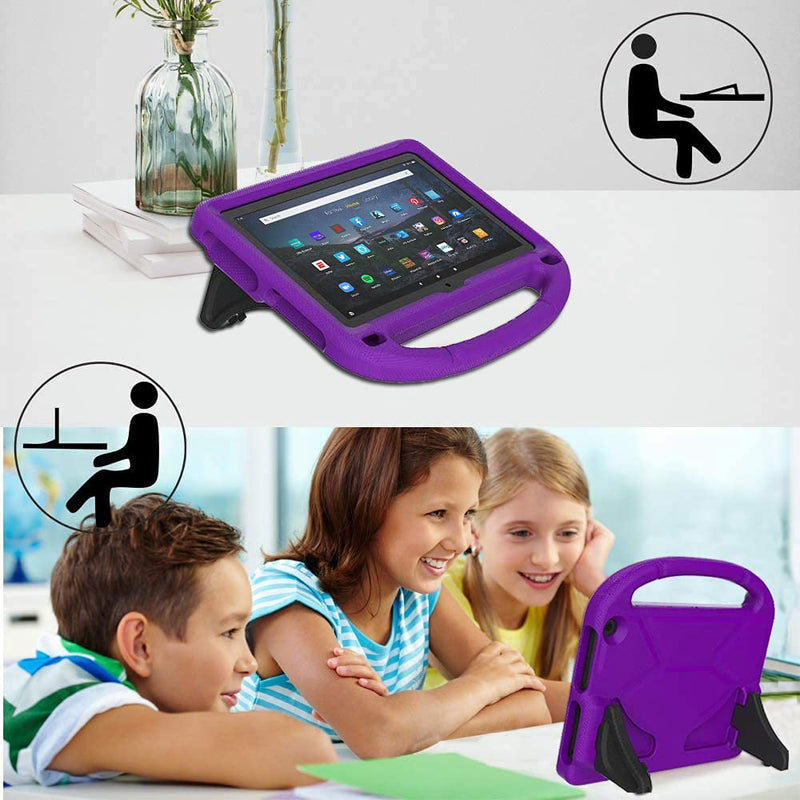  [AUSTRALIA] - Kids Case for H D 10 Tablet (Just Fit 2021 Release,11th Generation), DICEKOO Lightweight Shockproof Handle Kids Case for H D 10 2021 Tablet, Purple II-Purple