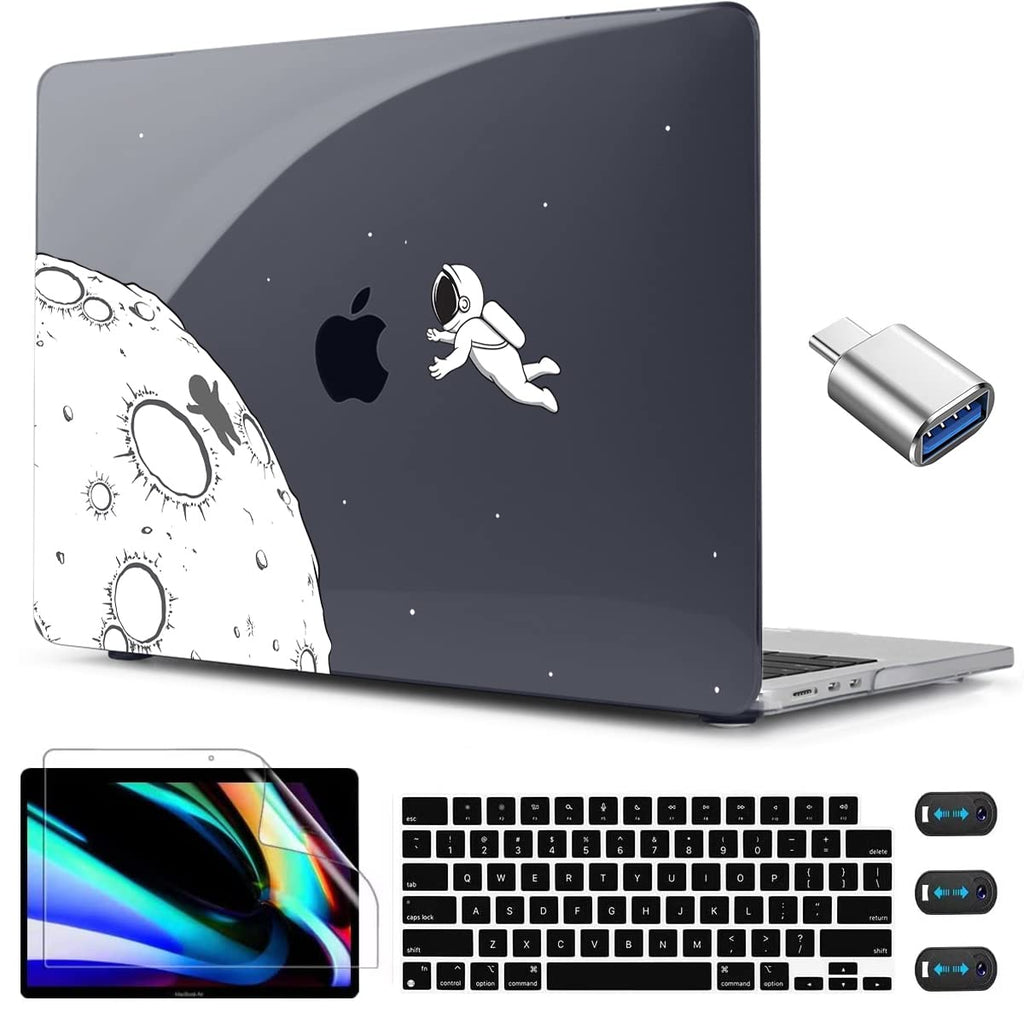  [AUSTRALIA] - CISSOOK Case Compatible with MacBook Air 13.6 Inch 2022 Release Model A2681 M2 Chip Astronaut, Clear Black Space Hard Shell with Keyboard Cover for MacBook Air 13.6" 2022 with Touch ID, Astronaut Air13.6inch-Astronaut