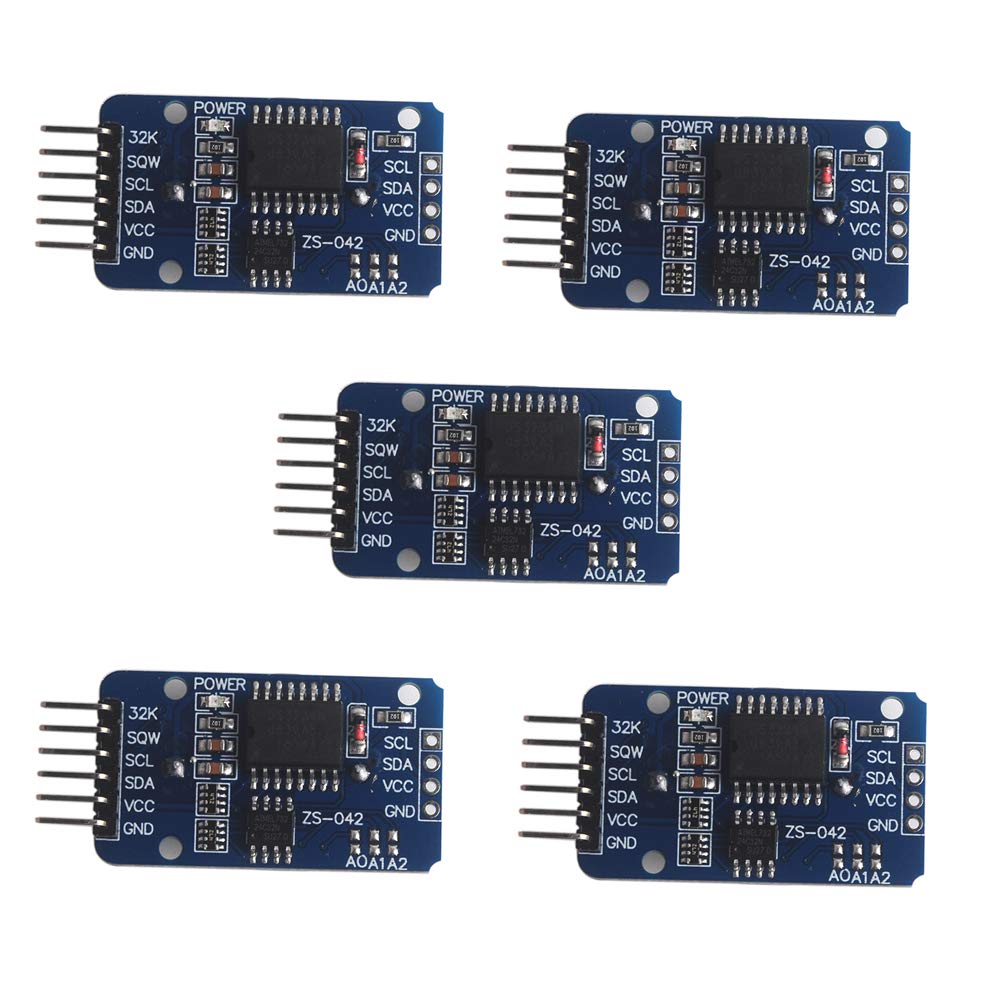  [AUSTRALIA] - Wishiot DS3231 Real Time Clock Module High Precision AT24C32 IIC RTC Sensor Without Batteries for Arduino Nano Mega2560 Leonardo Raspberry Pi (Pack of 5)