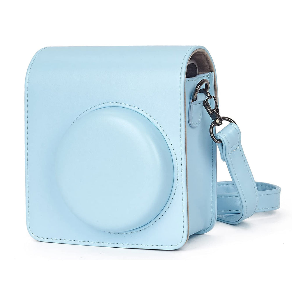  [AUSTRALIA] - Phetium Instant Camera Case Compatible with Instax Mini 40,PU Leather Bag with Pocket and Adjustable Shoulder Strap (Sky Blue) Sky Blue