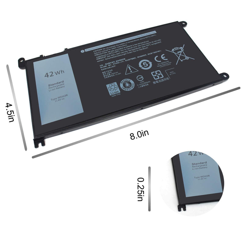  [AUSTRALIA] - WDX0R Laptop Battery for dell Inspiron 15 7579 7569 5578 5565 5567 5568 5570 5775 5579 7560 7570 13 5378 5368 7375 7368 7378 17 5765 5767 5770 Series P69G001 P58F P58F001 P75F P66F P69G 3CRH3