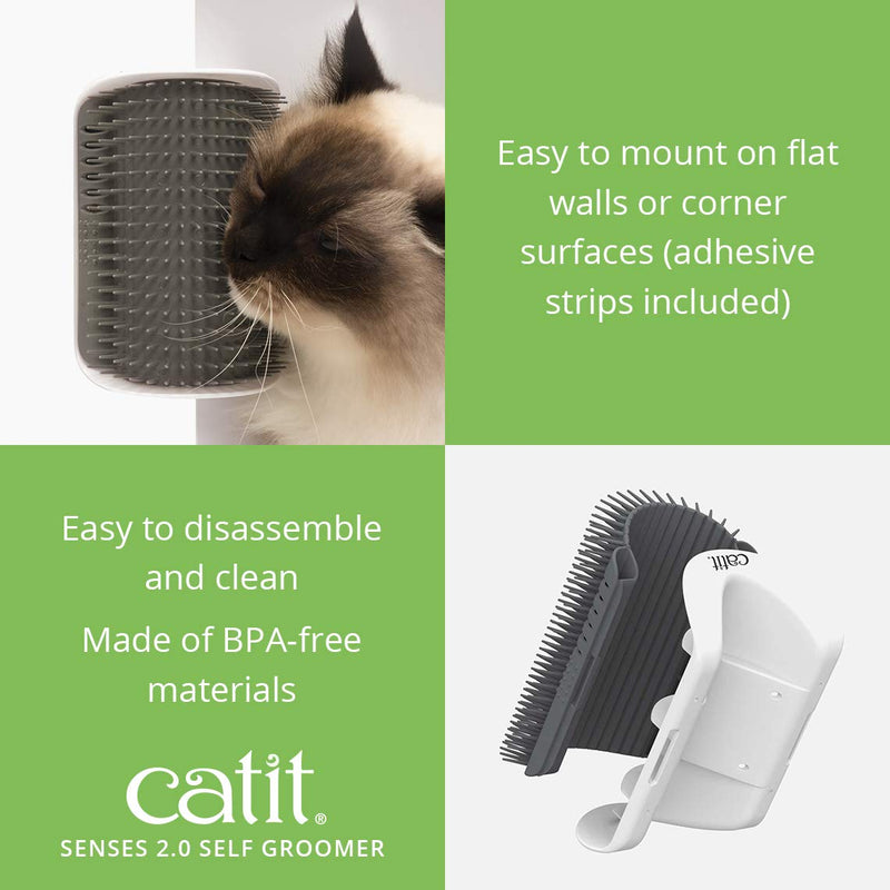 Catit Senses 2.0 Self Groomer Cat Brush, Interactive Cat Toy - LeoForward Australia