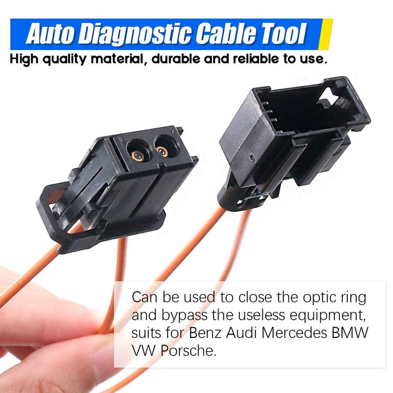 Karono MOST Fiber Optic Optical Loop Bypass Female Adapter Connector Plug Diagnostic Device Repair Tool Kit for BMW, Mercedes, Porsche, Audi, VW (1-1394986-2) - LeoForward Australia