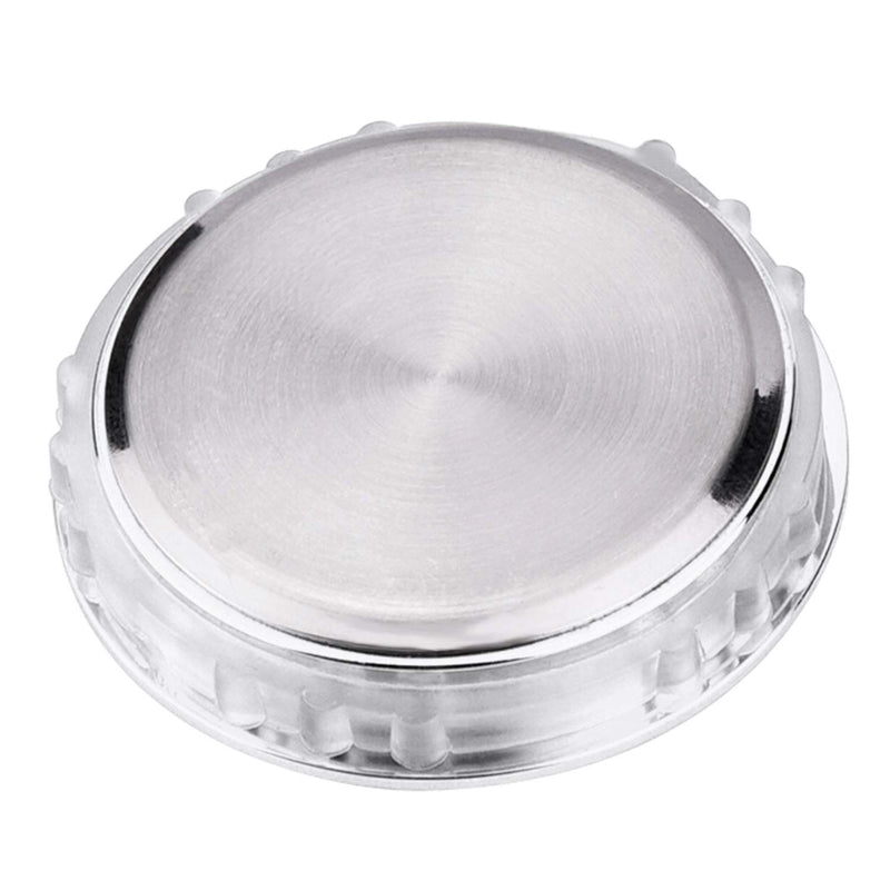  [AUSTRALIA] - Hicarer 1-1/2 Inch (37 mm) Round Quartz Clock Insert with Roman Numerals Fit 35 mm Diameter Hole (Silver Bezel) Silver Bezel