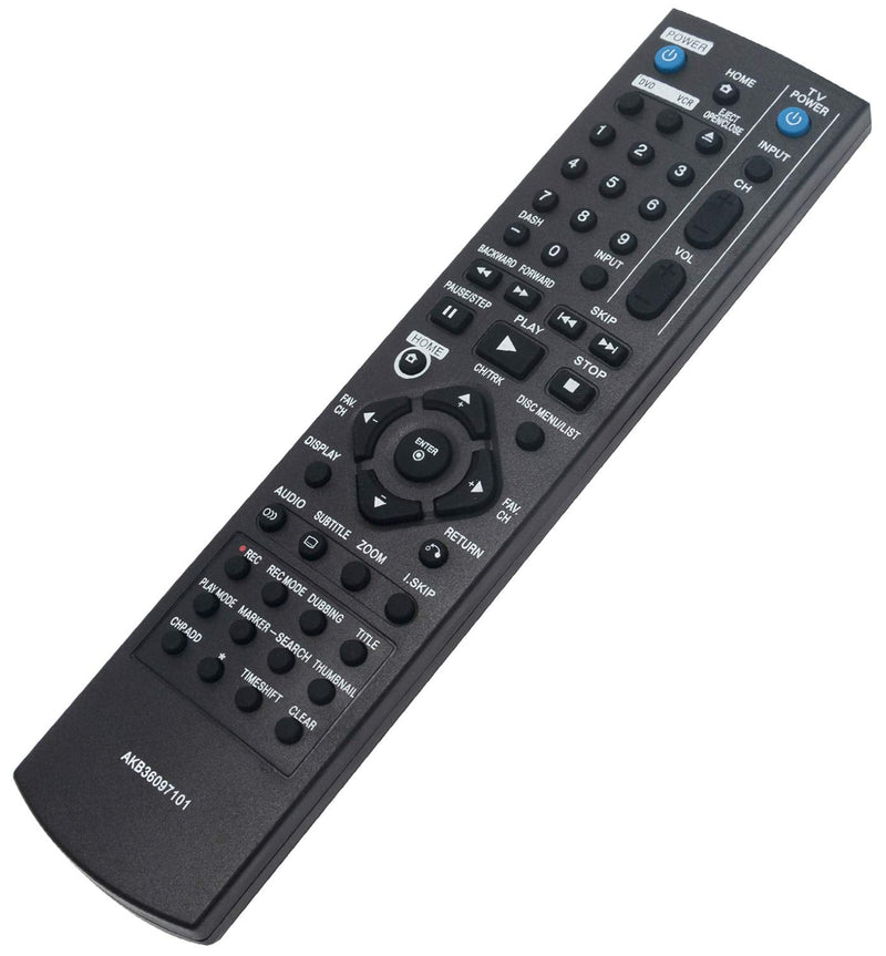  [AUSTRALIA] - AIDITIYMI AKB36097101 Replacement Remote Fit for LG DVD VCR Combo DVD Recorder Video Cassette Recorder RC897T RC700N RC797T RC397HM RC397H RC389H