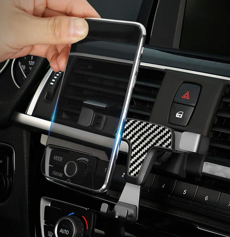  [AUSTRALIA] - iJDMTOY Smartphone Gravity Holder w/ Exact Fit Clip-On Dash Mount Compatible with BMW F30/F31 3 Series, F32/F33 4 Series (Won't Occupy Air Vent Opening)