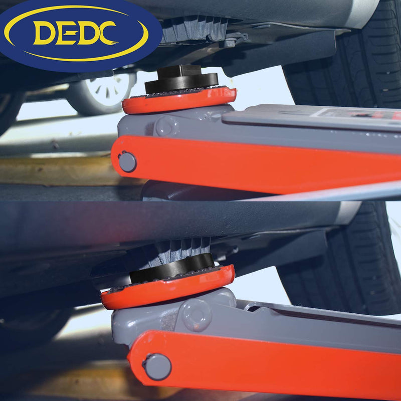 [AUSTRALIA] - DEDC 4 Pack Jack Pad Universal for BMW and Mini Slotted Rubber Jack Pad Frame Rail Protector Jack Block 4PC BMW Mini Jack Pad
