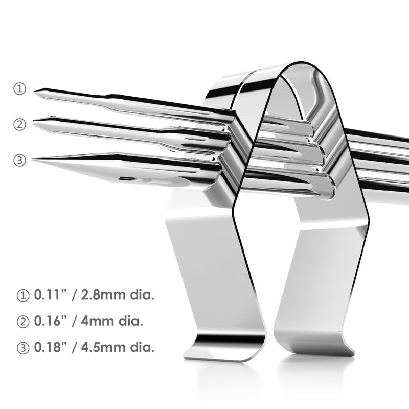 CAPPEC Universal Meat Grill Thermometer Probe Clip Holder - Works for Ambient Temperature Readings (Set of 4) Set of 4 - LeoForward Australia