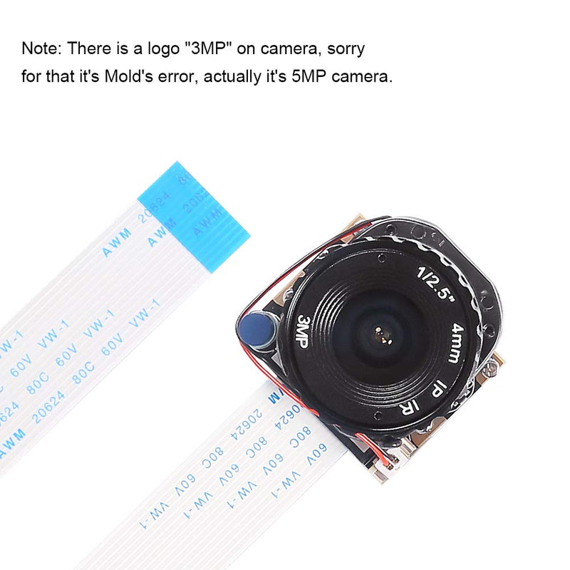  [AUSTRALIA] - for Raspberry Pi Camera Module 4 B 5MP 1080p OV5647 Automatically Switching Between Day-Vision and Night-Vision Webcam Lens 72 Degree FoV for Raspberry Pi Model A/B/B+, Pi 2 and Raspberry Pi 3,3 b+