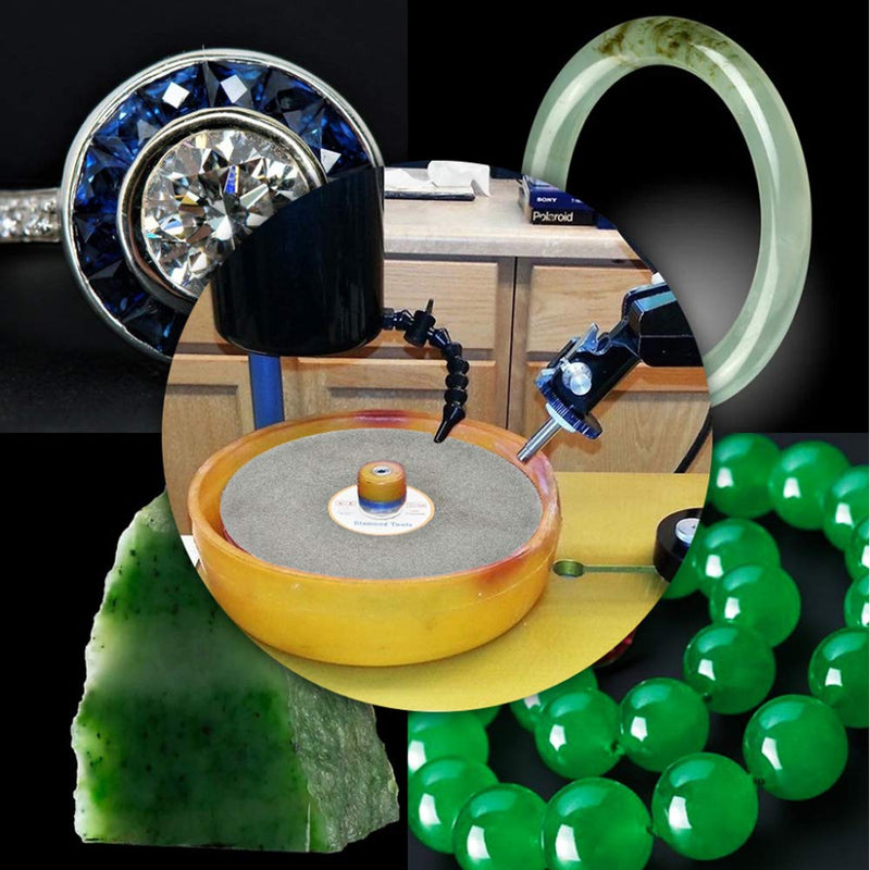  [AUSTRALIA] - SCOTTCHEN Diamond Flat Lap Wheel 6" x 1/2" Arbor Grinding Sanding Disc Lapping Polishing Disc-80 Grit 80 Grit