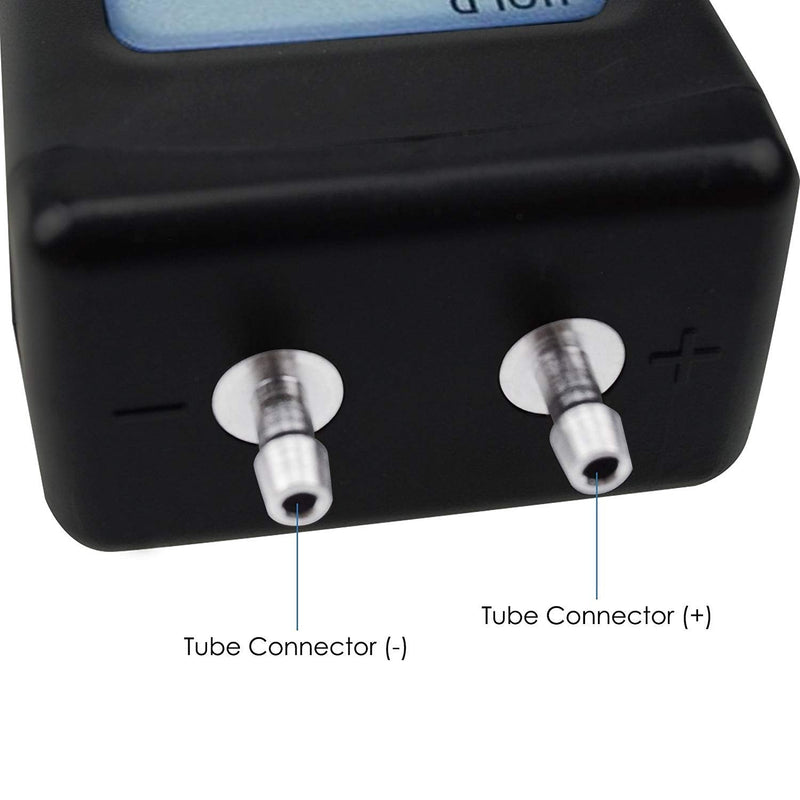  [AUSTRALIA] - Digital Handheld Manometer HVAC Air Vacuum/Gas differential Pressure Gauge Meter tester 11 Units with Backlight, ±13.78kPa ±2PSI, 1-2 Pipes Ventilation Air Condition System Furnaces Measurement 11 Units Measurements