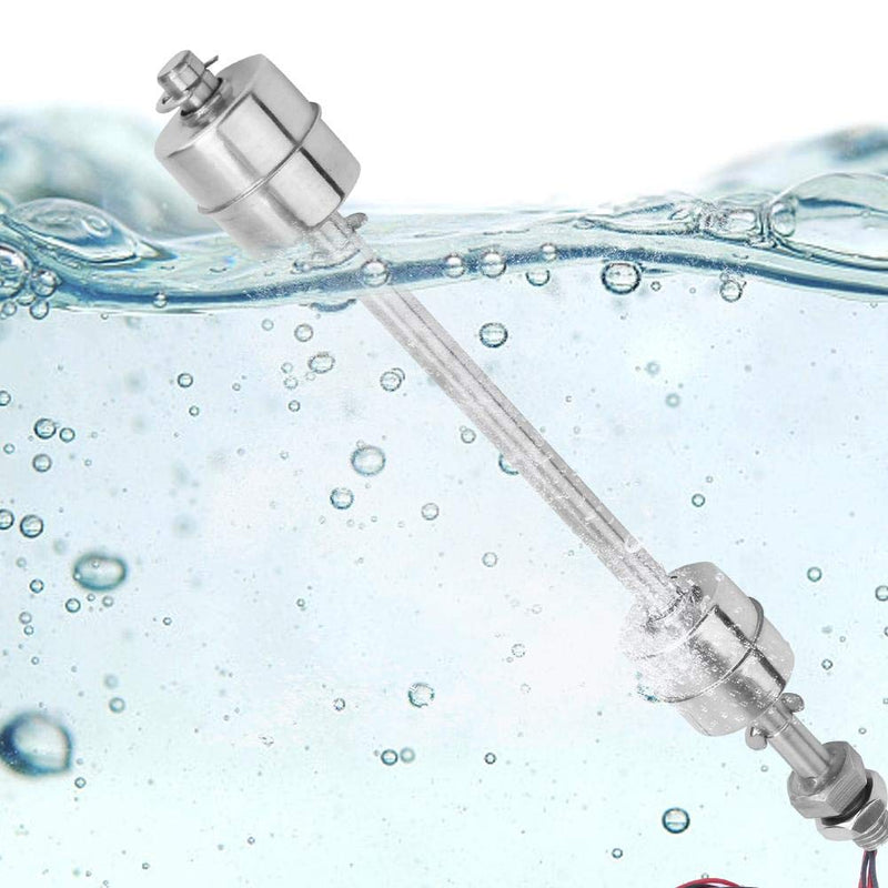  [AUSTRALIA] - Oumefar 304 Stainless Steel Float Switch Double Ball Water Level Sensor 10mm Liquid Level Detector for Tank Basin(200mm)