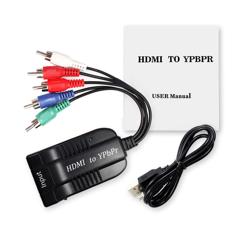  [AUSTRALIA] - 1080P HDMI to Component(YPbPr/RGB/ 5RCA) Scaler Converter(with Scaler Function), HDMI Input to Component(YPbPr/RGB/ 5RCA) Output for PC, PS3, PS4,  DVD, PSP, 360, PS2, Nintendo NGC