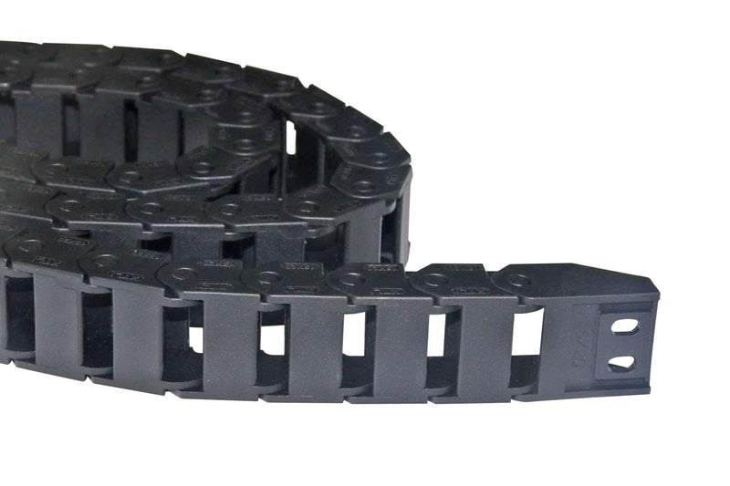  [AUSTRALIA] - 1m Black Plastic Drag Chain Cable Carrier for CNC Router Mill (15mm x 20mm) 15mm x 20mm