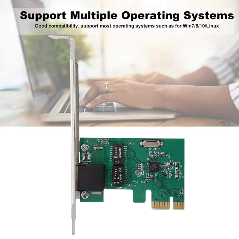  [AUSTRALIA] - PCI-E Network Card,PCI-E One-Port Desktop Realtek RTL8111E Network Card 10/100/1000Mbps Gigabit Ethernet,Gigabit PCI Express Ethernet Network Interface Card