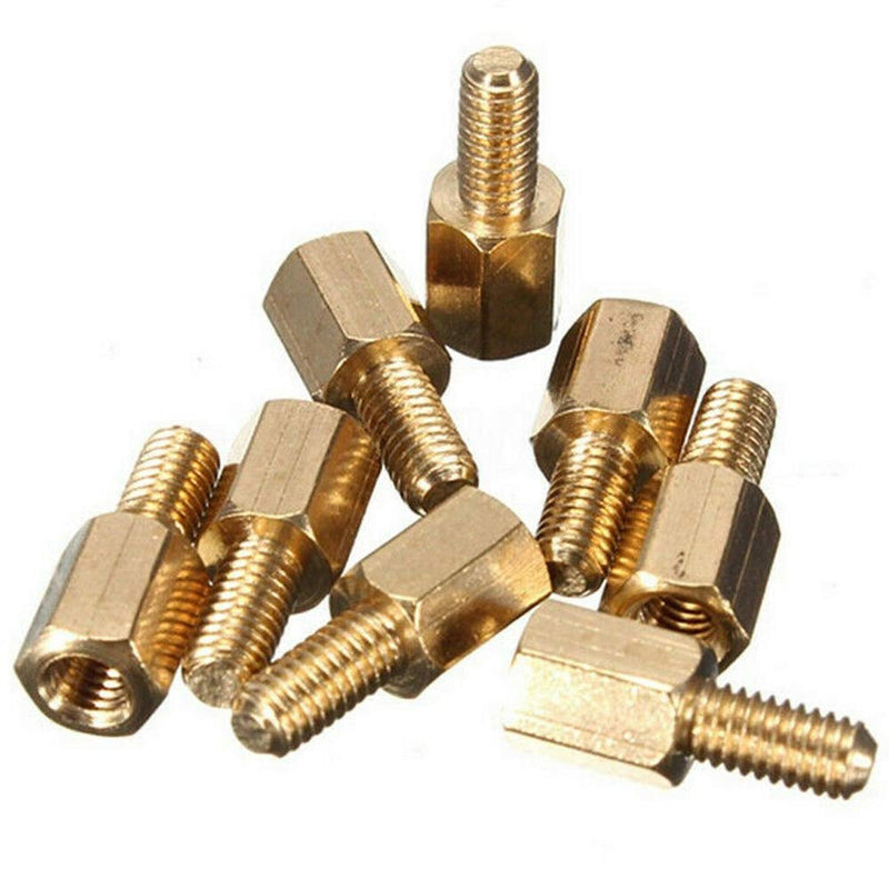  [AUSTRALIA] - MMOBIEL M2 Brass Hex Nut Standoff Space Pillar and PC Screw M2 SSD Mounting Kit for M2 Drives Asus Motherboard M2 Screw + Hew Nut Stand Off Spacer (5 Sets) incl Screwdriver