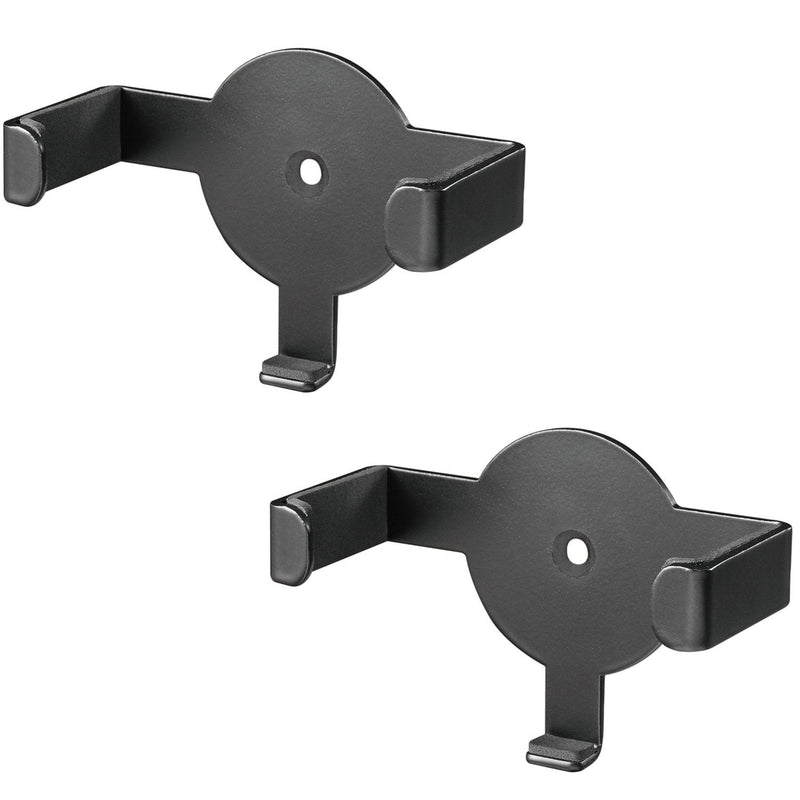  [AUSTRALIA] - WALI Metal Wall Mount Holder Bracket Case Stand for Dot 2nd Generation and Other Voice Assistants (SWM-EH-02B), 2 Pack, Black