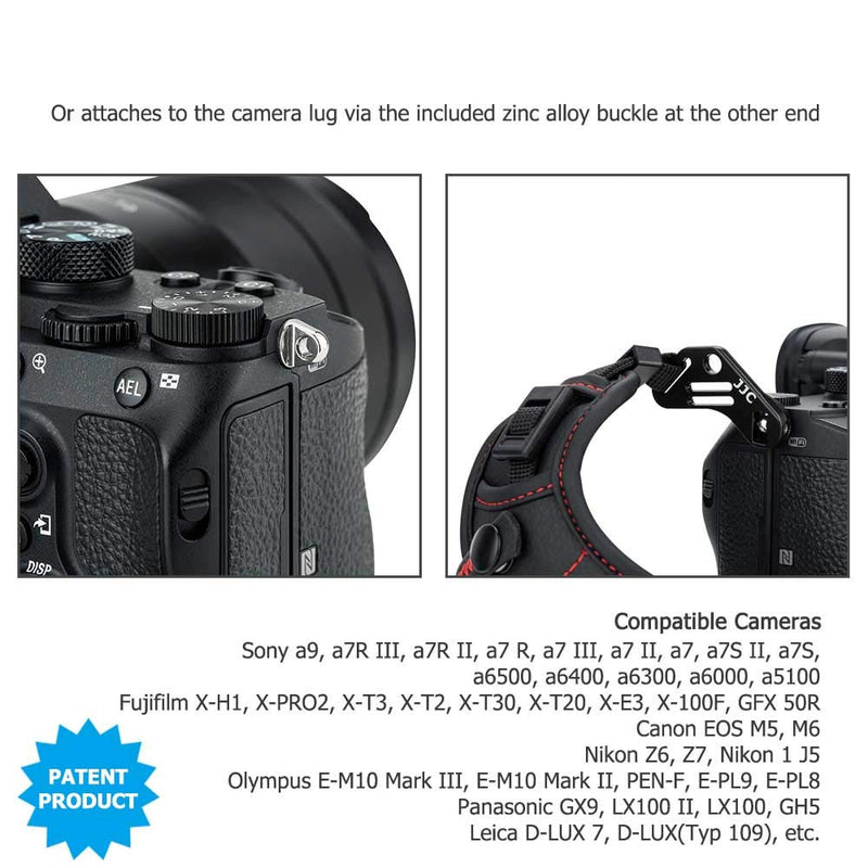  [AUSTRALIA] - Mirrorless Camera Hand Grip Strap for Sony A7 IV A7IV A7C A6600 A6500 A6400 A6300 A6100 A6000 A7SIII A7RIV III A7III A7RII A7SII A7II A7R A7S A9 II Fuji X-T30 II XS10 X-Pro3 X-T4 GFX 100S 100 50R Red