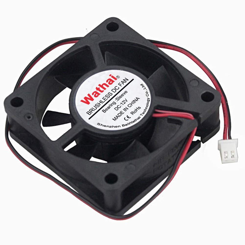  [AUSTRALIA] - Wathai 60mm x 60mm x 20mm 12V 2Pin DC Cooling Fan Brushless Cooler Fan