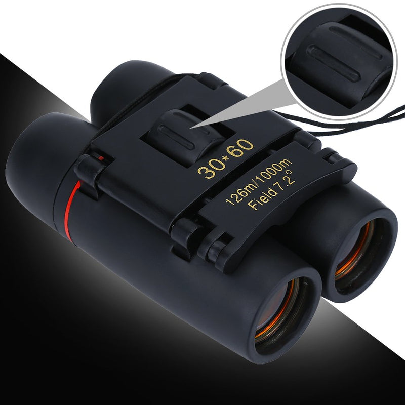  [AUSTRALIA] - 30 X 60 Portable Lightweight Metal Dual Focusing Small Mini Binoculars with Bag Lanyard Binoculars Compact for Adults Kids