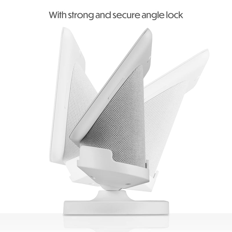  [AUSTRALIA] - Wasserstein Adjustable Stand for Google Nest Hub (2nd Gen) - Made for Google (Chalk) Chalk