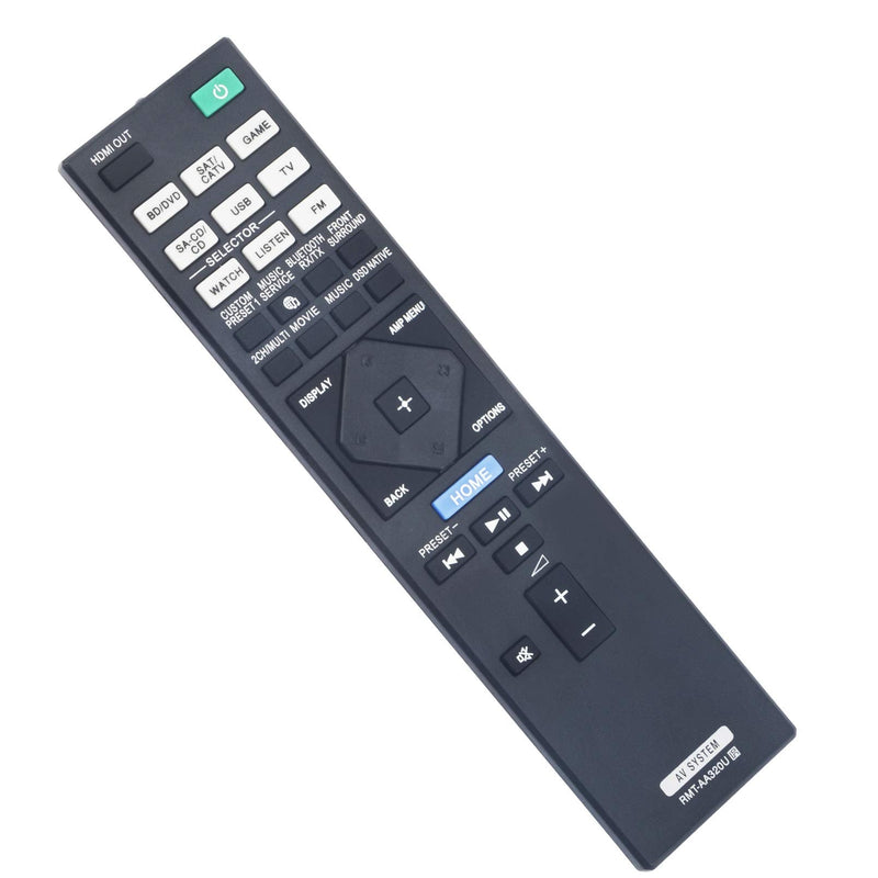  [AUSTRALIA] - New RMT-AA320U Replaced Remote Control fit for Sony Home Theatre AV Receiver Models STR-ZA810ES STR-DN1080 STRZA810ES STRDN1080