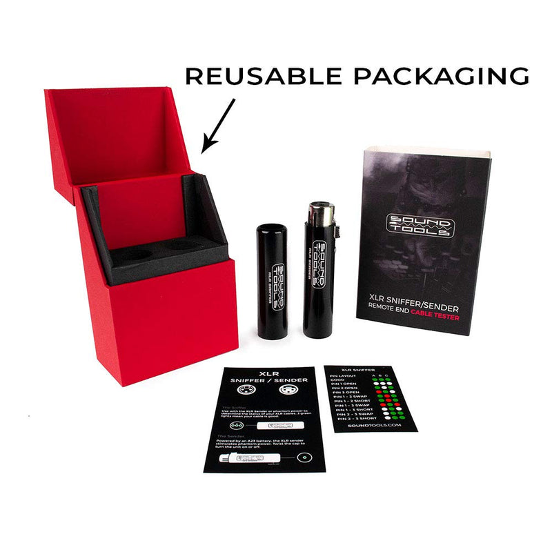  [AUSTRALIA] - SoundTools XLR Sniffer/Sender Microphone Cable Remote End Cable Tester