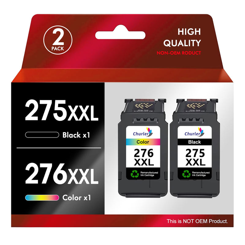  [AUSTRALIA] - Printer Ink 275 XXL 276 XXL Combo Pack Replacement for Canon Ink 275 and 276 275-276 PG-275 CL-276 Ink Cartridge Compatible with Cannon PIXMA TS3520 TS3522 TS3500 TR4720 TR4700 TR4722 Printers
