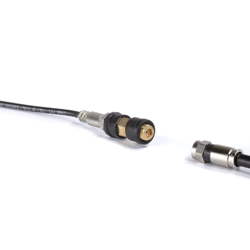  [AUSTRALIA] - Weather Sealed Cable Extension Coupler - 4 Pack - Cable Extension Adapter (Barrel Splice - Coupler) - Connects Two Coaxial Video Cables (Female to Female Connector) 3GHz Rated, 4 Count, in Gold