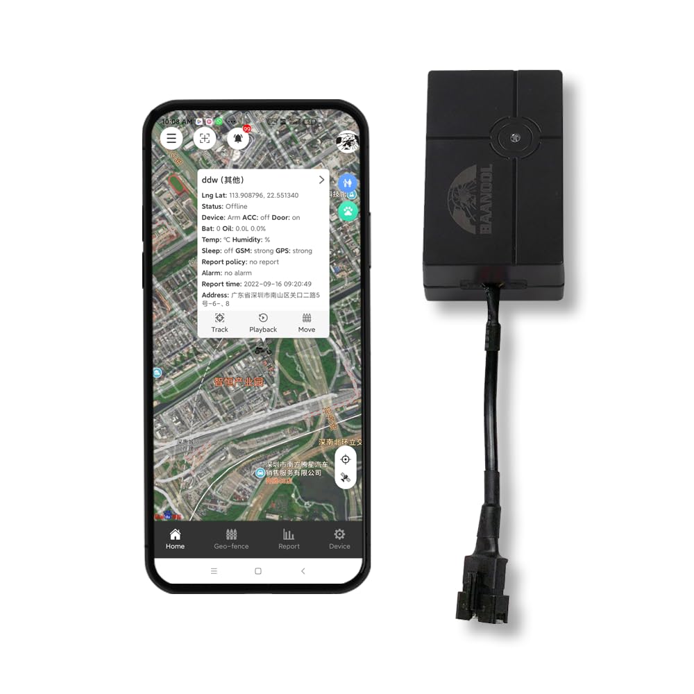  [AUSTRALIA] - BAANOOL BN-401 C/D 4G GPS Tracker Device for Vehicles No Monthly Fee Car Intelligent Mini Tracking Device Locator for Automobile Truck Taxi (BAANOOL-401C) BAANOOL-401C